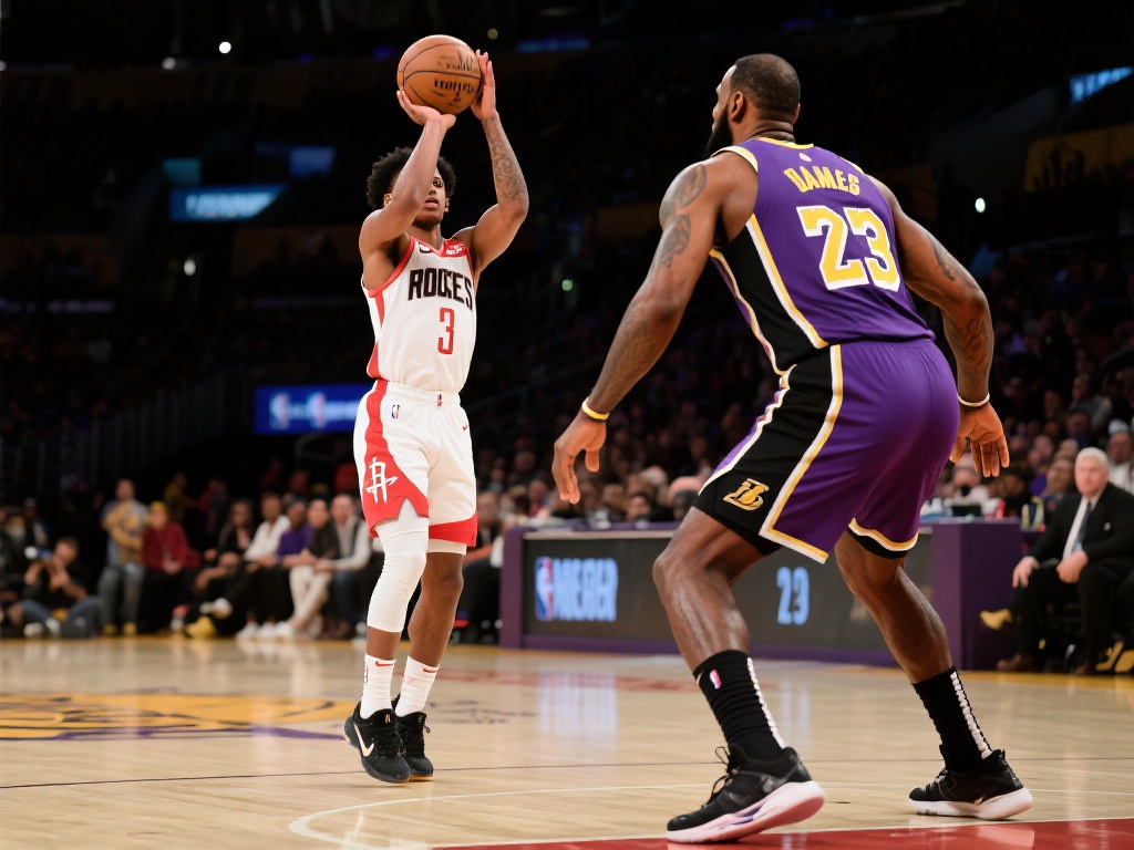 詹姆斯压哨三分命中,格林迎射回应展现激情对决 然而,杰伦-格林并没有退缩。他作为年轻一